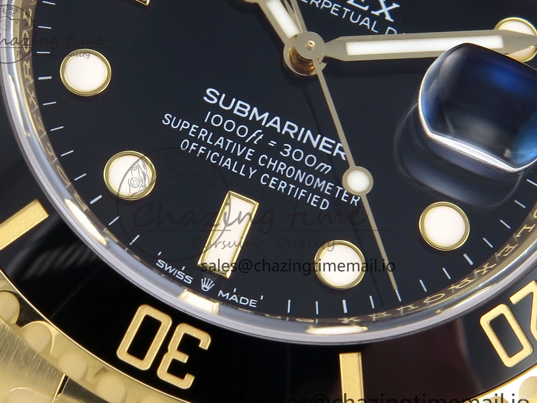 Black Bracelet 904L 126618 Best LN 1:1 Ceramic YG Submariner THBF Edition SH3235 41mm on 0102